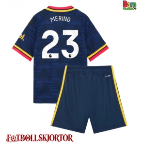Arsenal Mikel Merino #23 Borta Kläder Barn 2026-27 Kortärmad (+ Korta byxor)